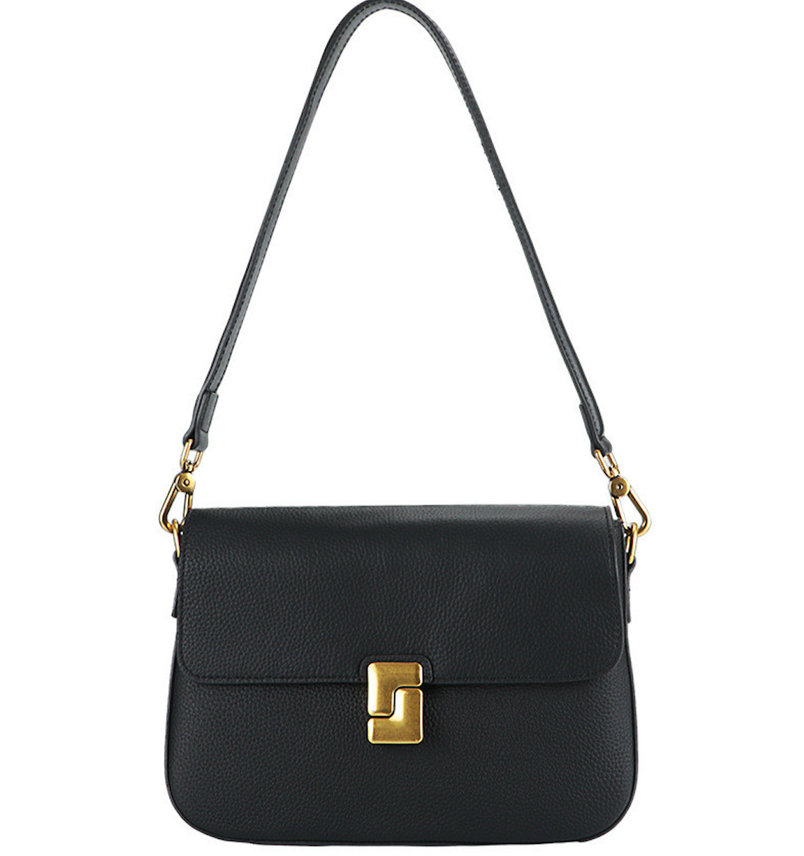 Royal Bagger Shoulder Crossbody Bags for Women Genuine Cow Leather Fashion Simple Commuter Underarm Small Square Bag